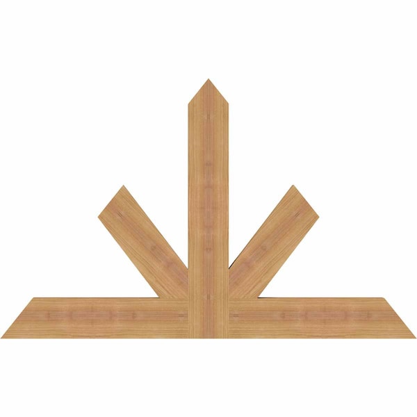 Ekena Millwork Saratoga Timber Gable Bracket, Western Red Cedar, 36"W x 23"H x 1 1/2"D x 3 1/2"F, 15/12 Pitch GBW036X23X0204SAR00SWR - main